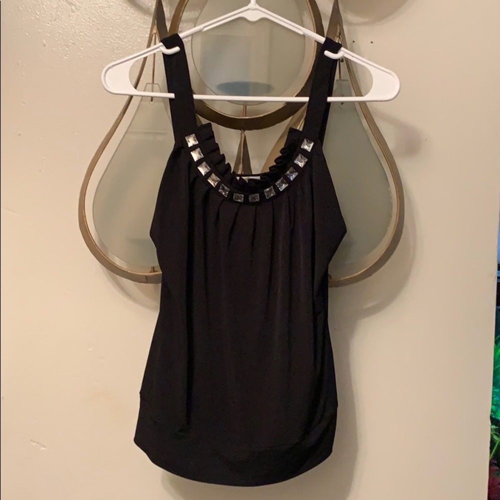 Black top with jewels